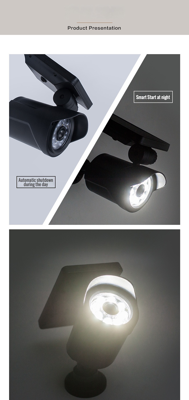 solar motion sensor light