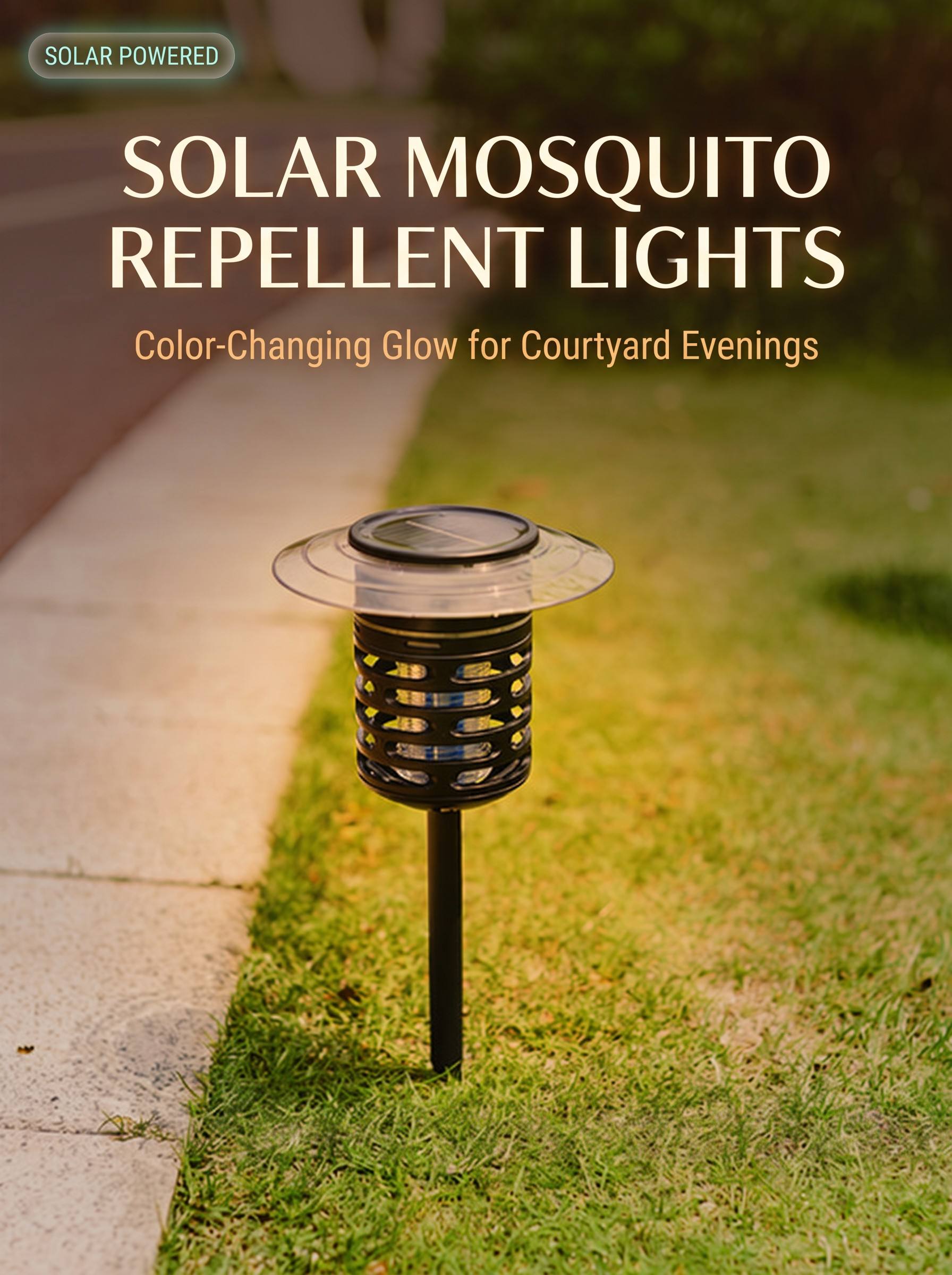 SOLAR MOSQUITO REPELLENT LIGHTS