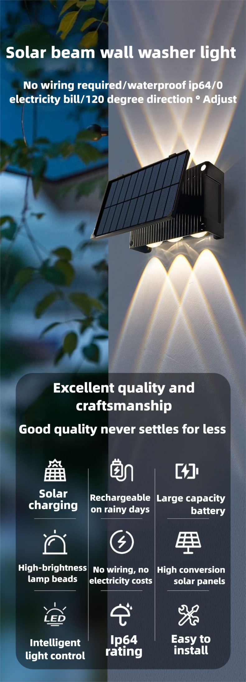 solar wall light