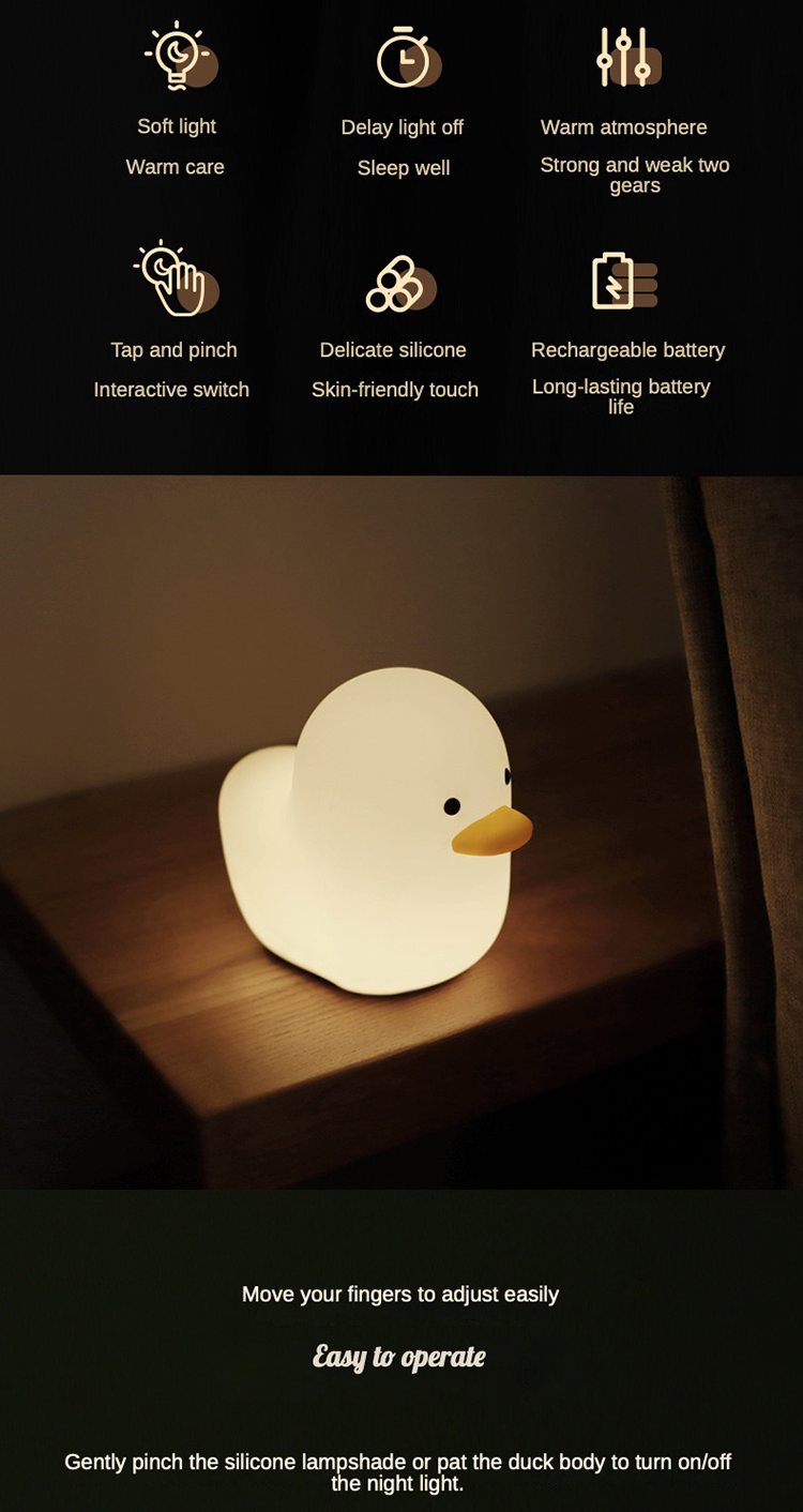 Touch-Sensitive Duck Lamp