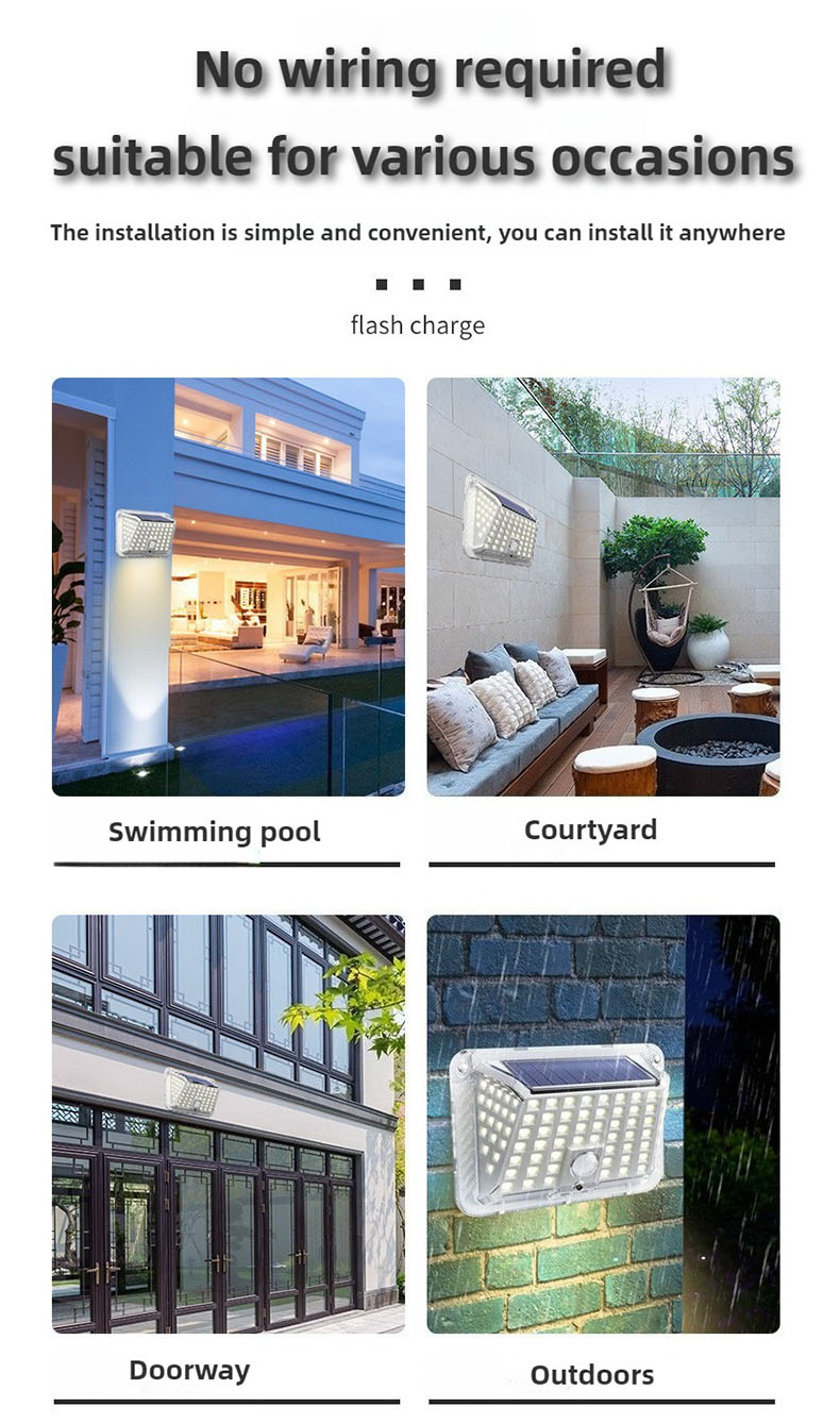 Solar motion sensor light